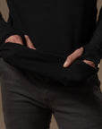 LONG SLEEVE RAGLAN / BLACK ONYX