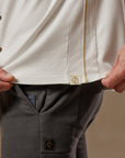 The Frame in White Stone — TreeSilk shirt — look 7 │ One Golden Thread