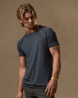 Ultimate Tee in Charcoal Blue — TreeSilk tee — look 4 │ One Golden Thread