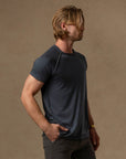 Ultimate Tee in Charcoal Blue — TreeSilk tee — look 3 │ One Golden Thread