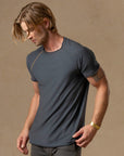Ultimate Tee in Charcoal Blue — TreeSilk tee — look 2 │ One Golden Thread