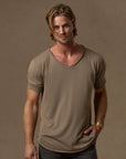 V NECK TREE SHIRT / SHROOM