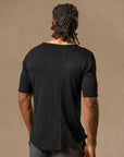 V NECK TREE SHIRT / BLACK ONYX