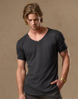 V NECK TREE SHIRT / SLATE