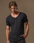 V NECK TREE SHIRT / SLATE