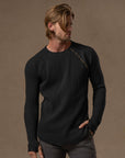 WAFFLE RAGLAN / BLACK ONYX