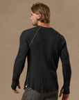 WAFFLE RAGLAN / BLACK ONYX