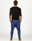 Male modeling Indigo Dawn blue colored pants
