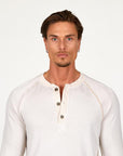 male modeling white long sleeve shirt
