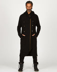 male modeling tree coat