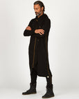 male modeling tree coat