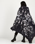 Woman modeling midnight Benzova nature wrap