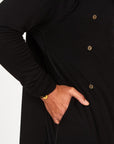 male modeling tree coat