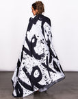 Woman modeling white Ruben LOVE nature wrap