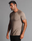 Male modeling tan ultimate tee shirt