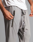 Male modeling Deep Clay colored pants