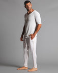Male modeling White Stone colored pants