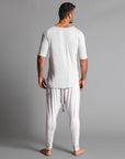 Male modeling White Stone colored pants
