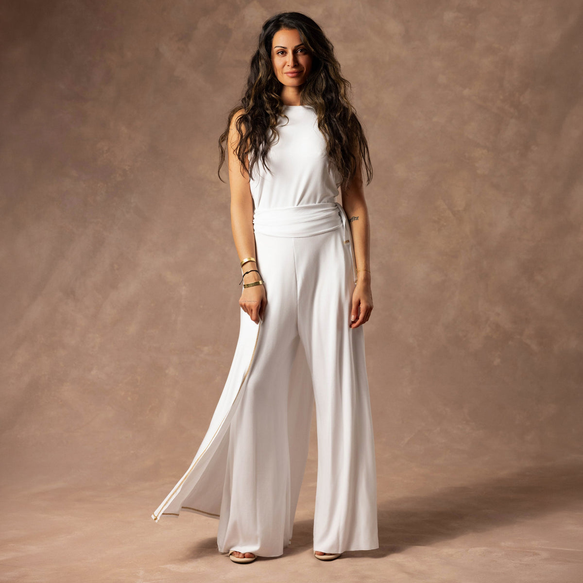 The Infinite in Pure White — TreeSilk convertible piece — look 3 │ One Golden Thread