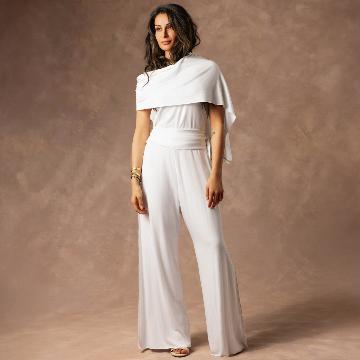 The Infinite in Pure White — TreeSilk convertible piece — look 7 │ One Golden Thread