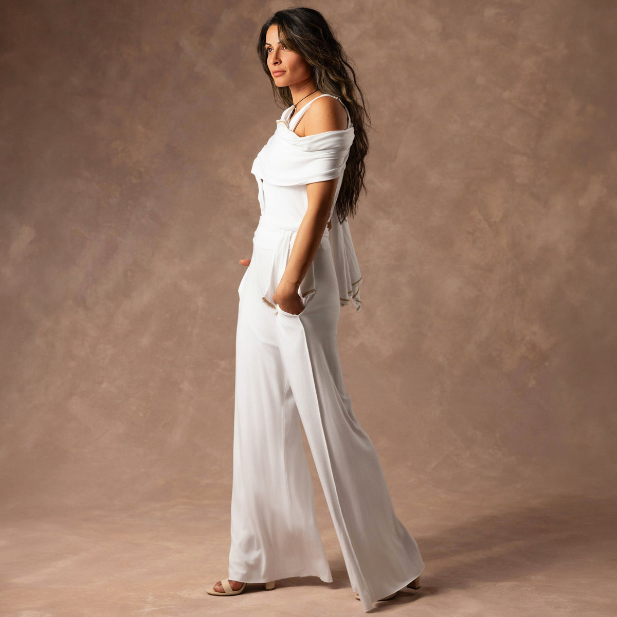 The Infinite in Pure White — TreeSilk convertible piece — look 4 │ One Golden Thread