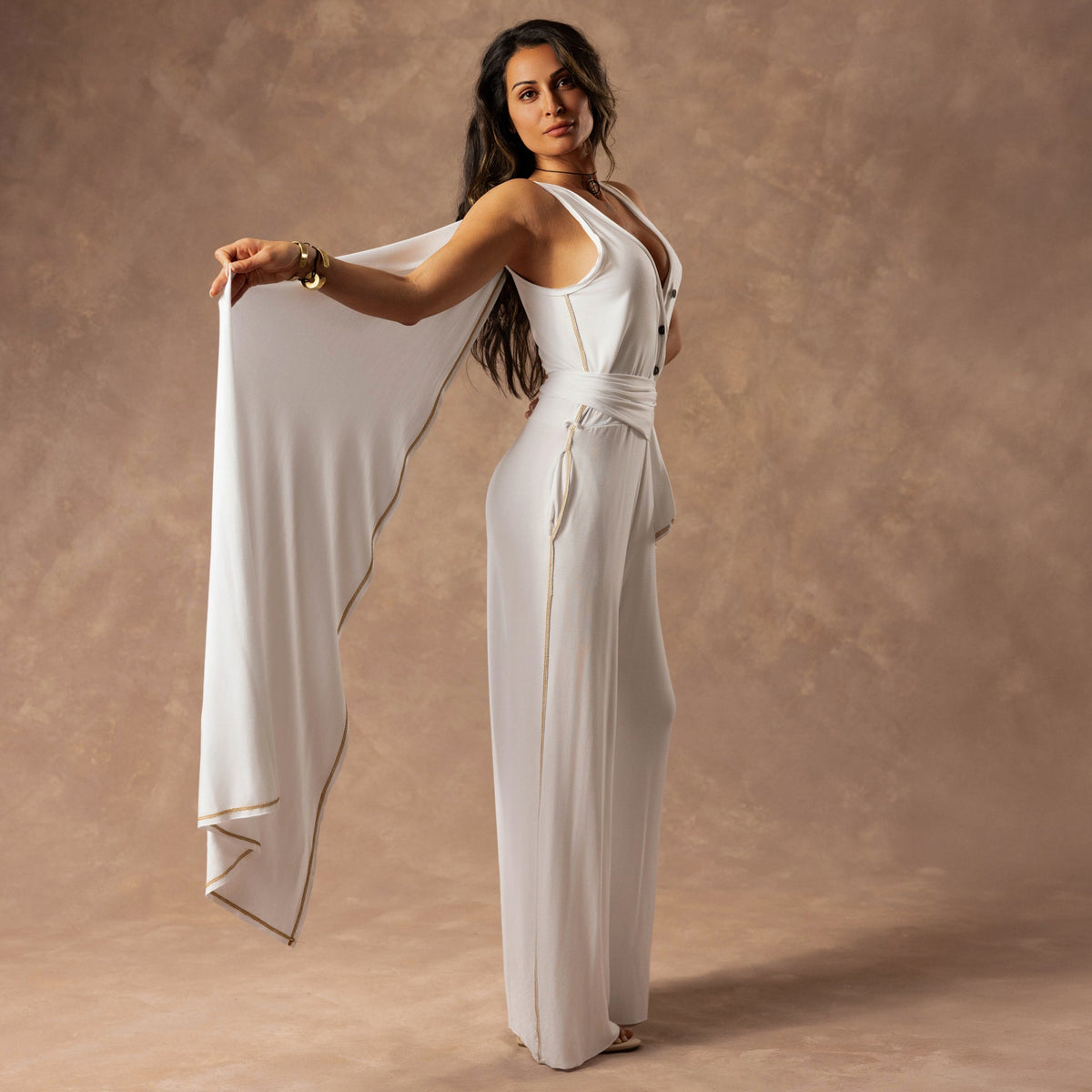 The Infinite in Pure White — TreeSilk convertible piece — look 2 │ One Golden Thread