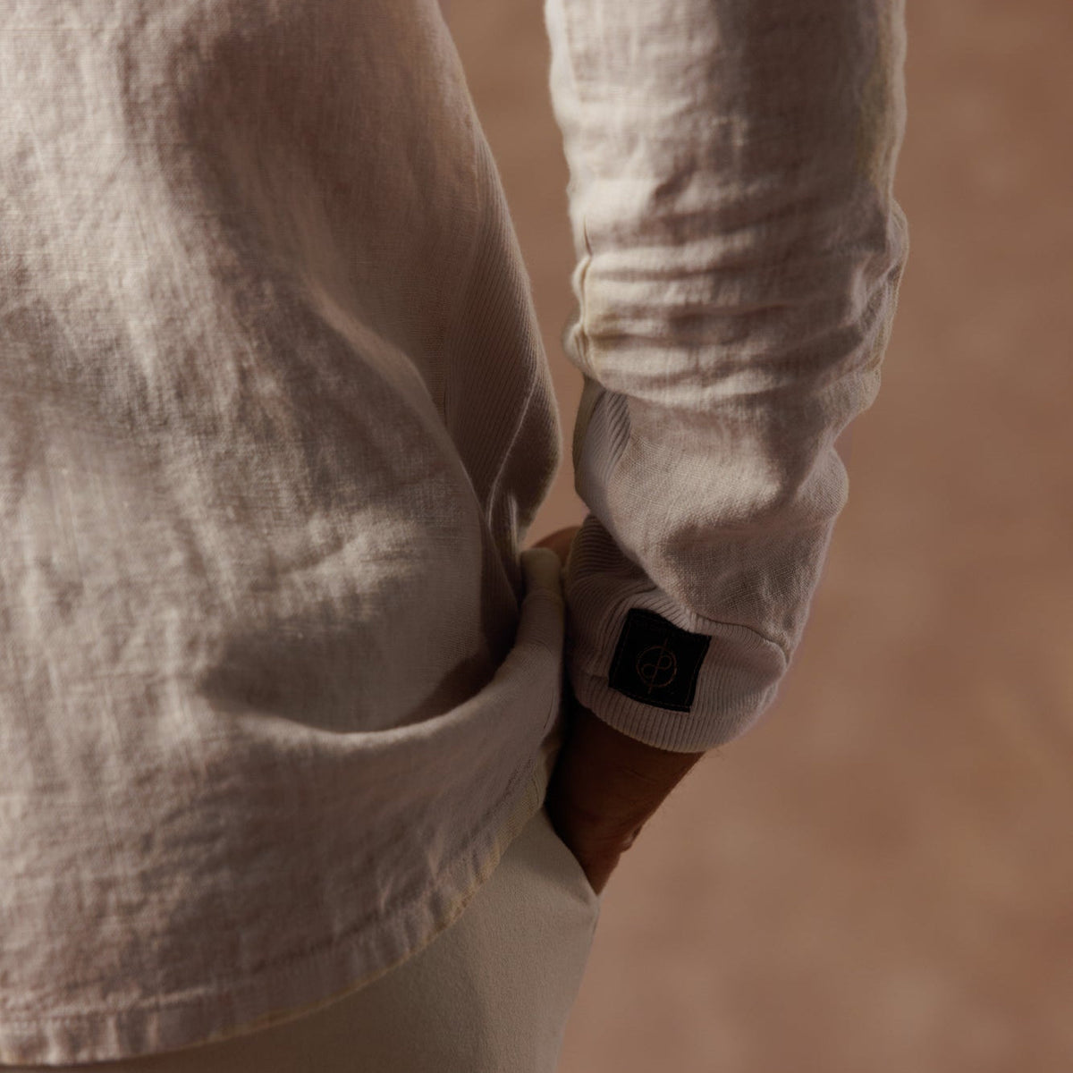 Aer Linen Shirt in White Stone — European Flax Linen shirt — look 6 │ One Golden Thread