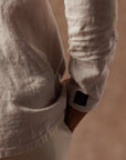 Aer Linen Shirt in White Stone — European Flax Linen shirt — look 6 │ One Golden Thread