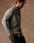 Aer Linen Shirt in Deep Clay — European Flax Linen shirt — look 4 │ One Golden Thread