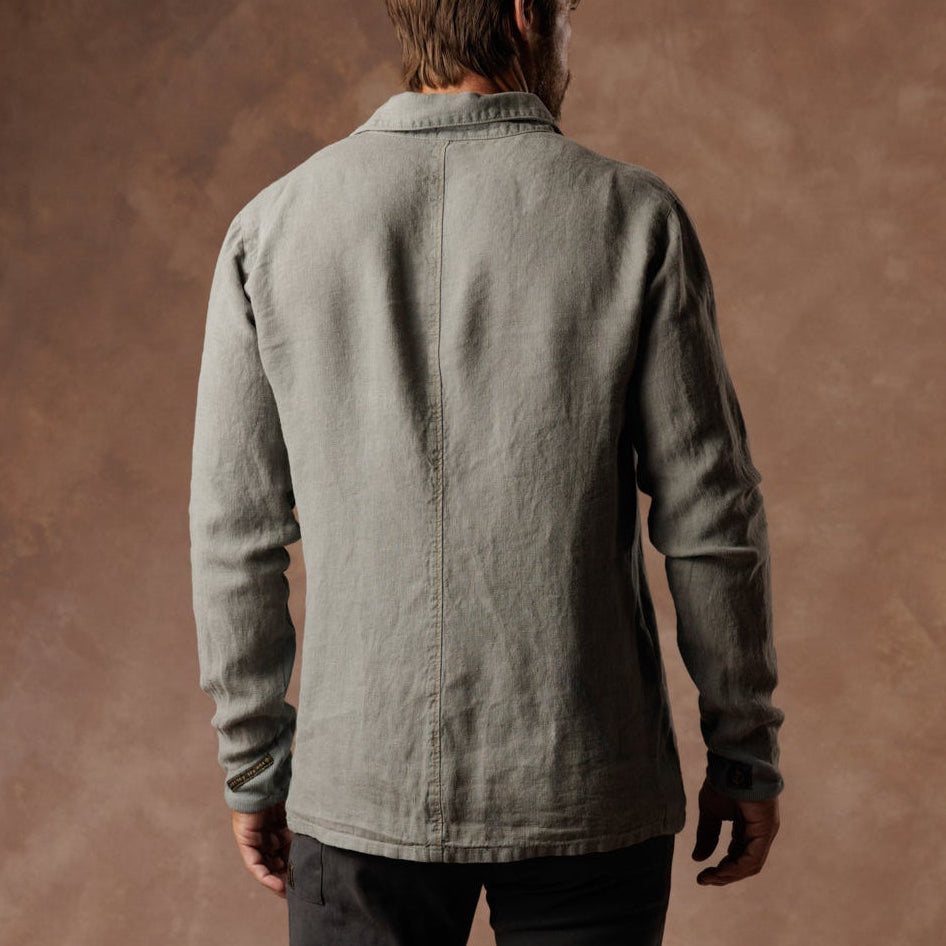 Aer Linen Shirt in Deep Clay — European Flax Linen shirt — look 2 │ One Golden Thread