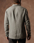 Aer Linen Shirt in Deep Clay — European Flax Linen shirt — look 2 │ One Golden Thread