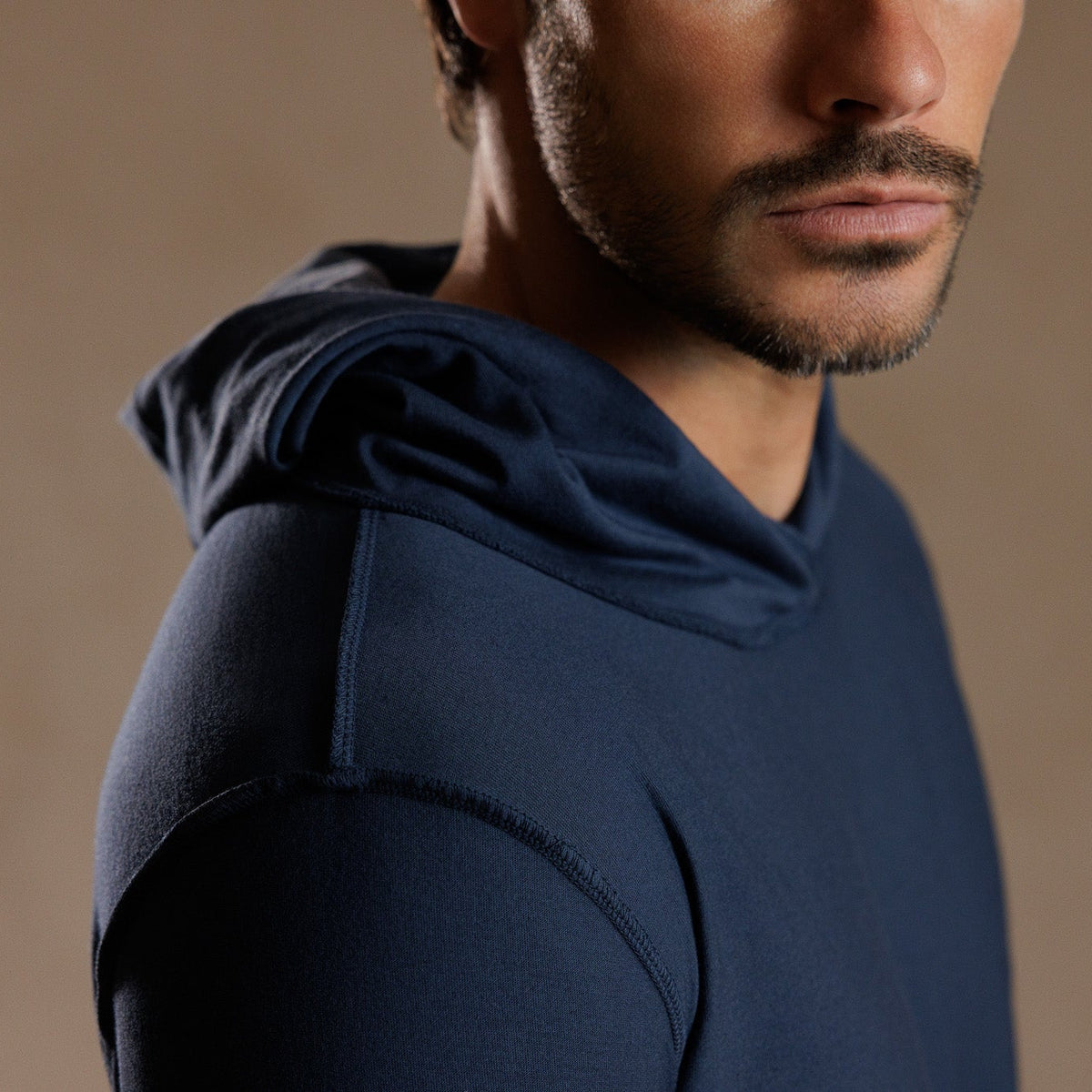 LONG SLEEVE HOODED TEE / GREY OMBRE (STORE ONLY)