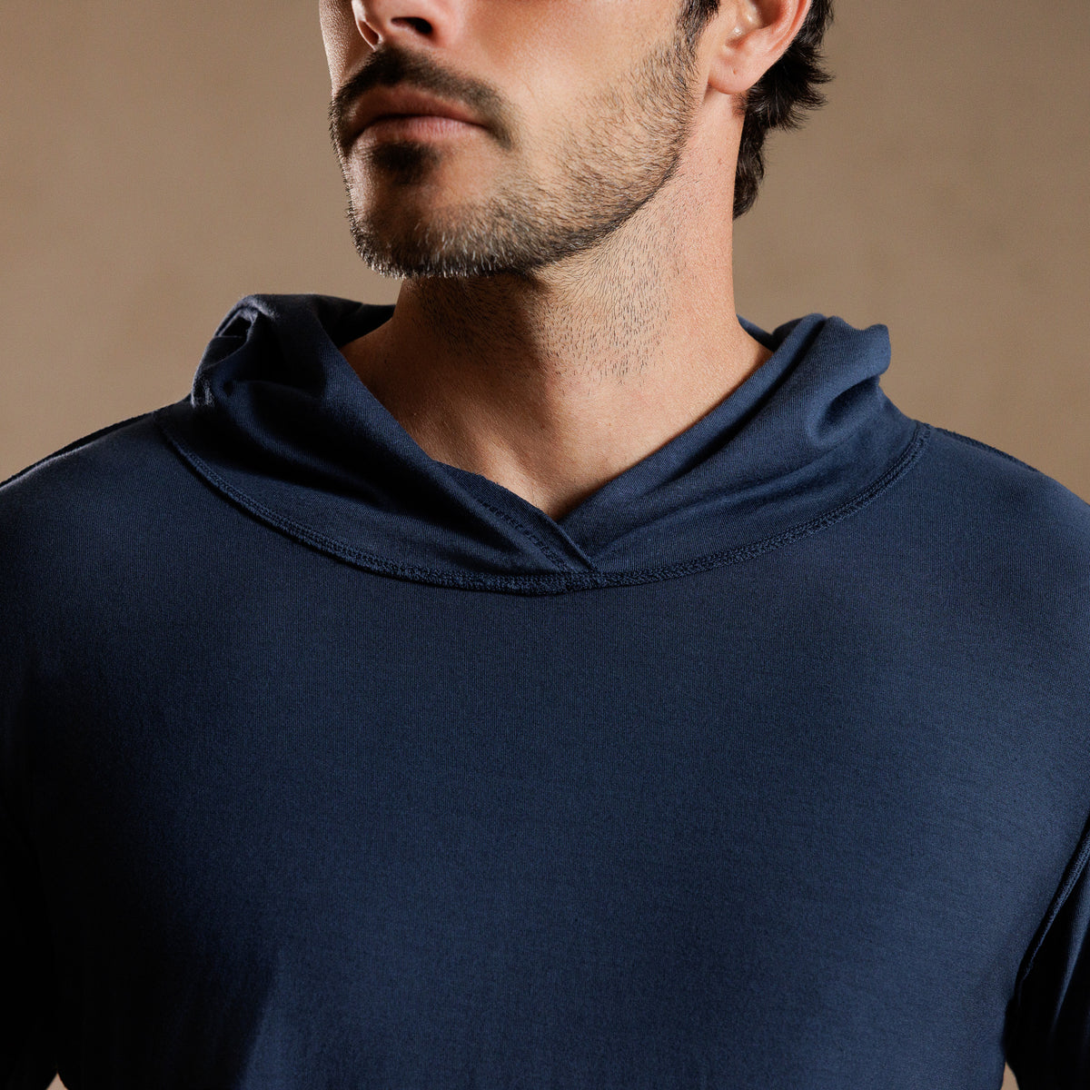 LONG SLEEVE HOODED TEE / GREY OMBRE (STORE ONLY)