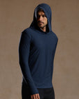 LONG SLEEVE HOODED TEE / GREY OMBRE (STORE ONLY)