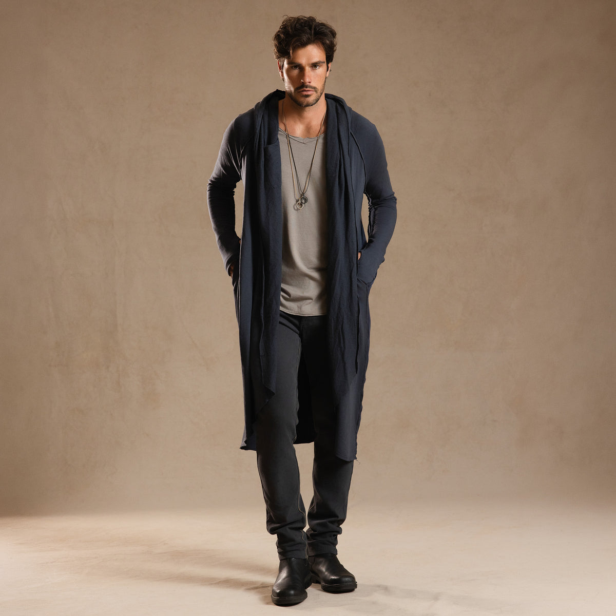 KAIROS DUSTER / CHARCOAL BLUE