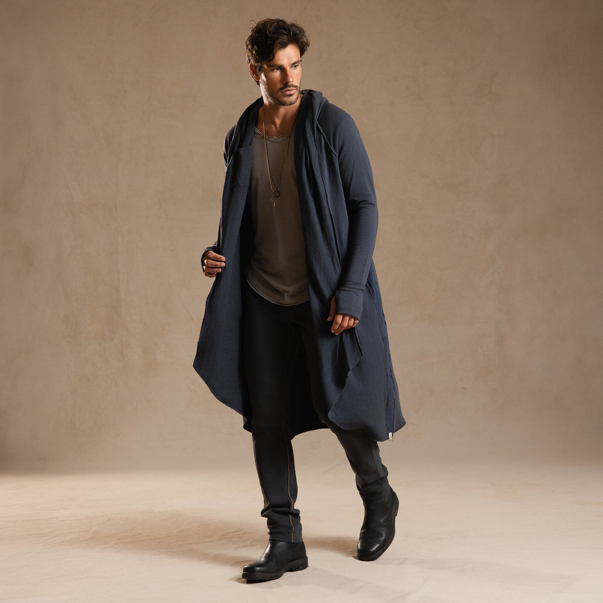 KAIROS DUSTER / CHARCOAL BLUE