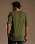 CREW NECK TREE SHIRT / VINTAGE MOSS