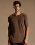 CREW NECK TREE SHIRT / CACAO MINERAL