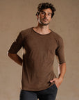 CREW NECK TREE SHIRT / CACAO MINERAL