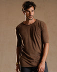 CREW NECK TREE SHIRT / CACAO MINERAL