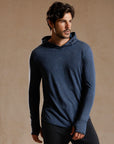 LONG SLEEVE HOODED TEE / GREY OMBRE (STORE ONLY)