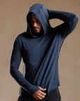 LONG SLEEVE HOODED TEE / GREY OMBRE (STORE ONLY)