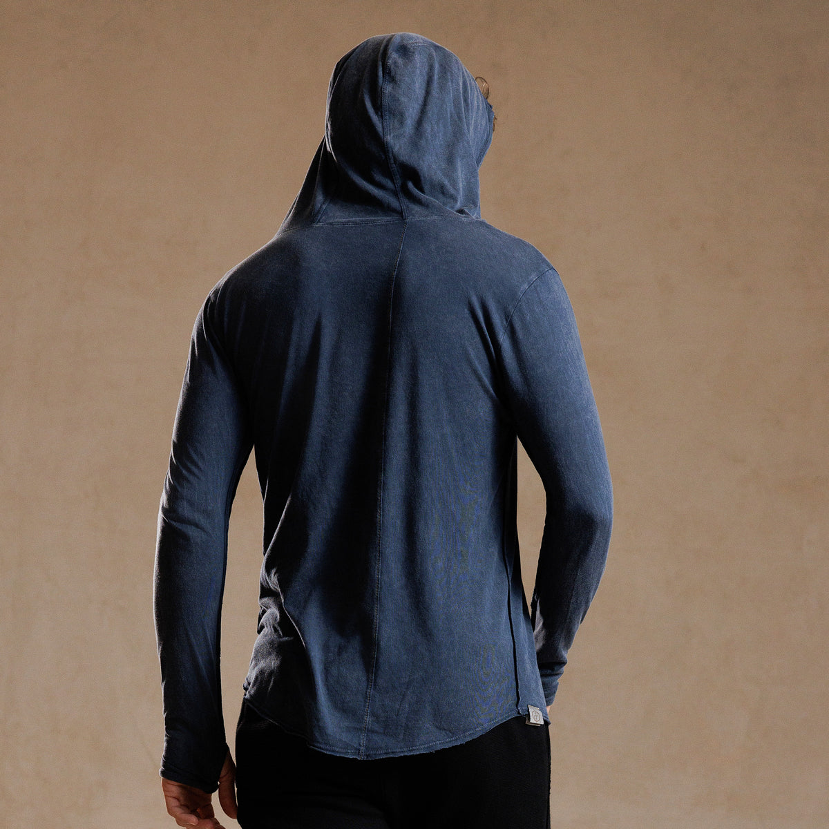 LONG SLEEVE HOODED TEE / GREY OMBRE (STORE ONLY)