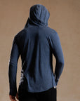 LONG SLEEVE HOODED TEE / GREY OMBRE (STORE ONLY)