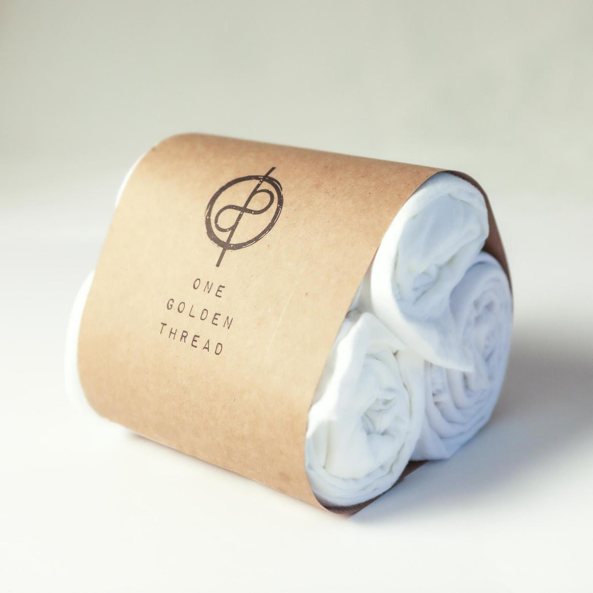 Bundle packaging of crew neck three pack in White