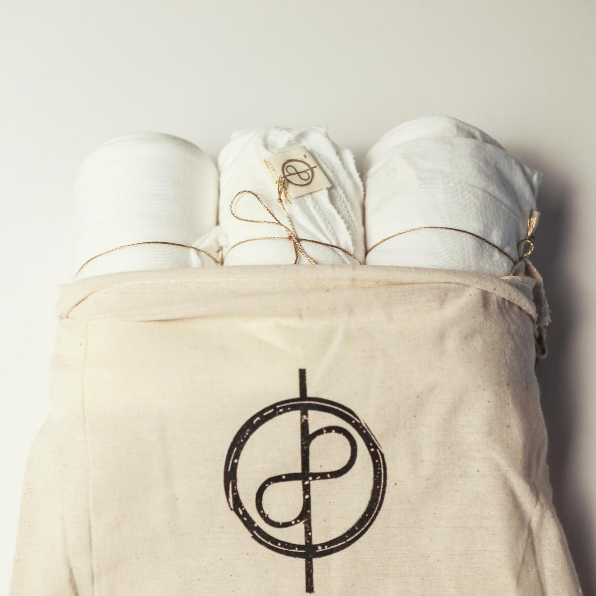 Bundle packaging of crew neck three pack in White