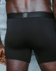 A man modeling the One Golden Thread Unders in Black