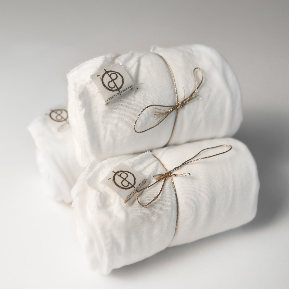 Bundle packaging of crew neck three pack in White