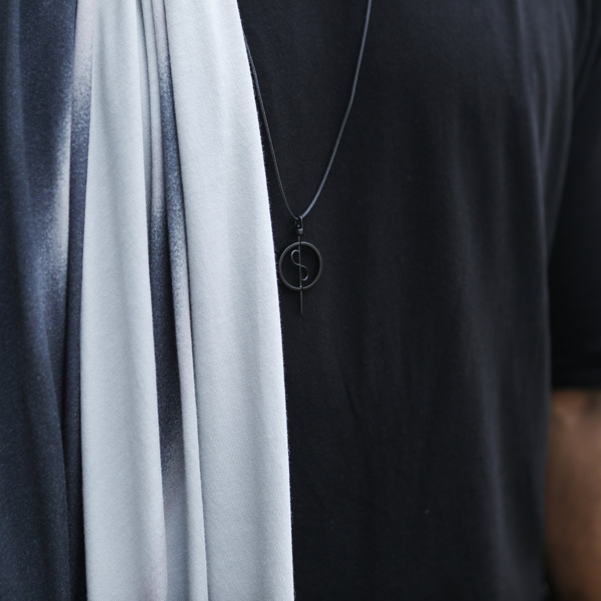 closeup of the white Light on Water pattern nature wrap with the 108 Talisman