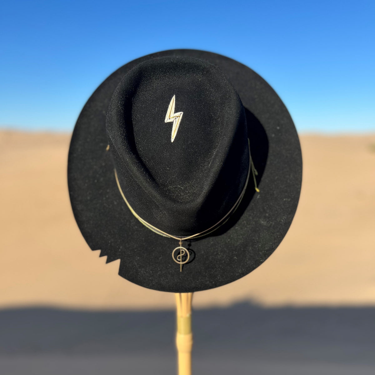 Closeup of OGT Bespoke Hat with 108 Talisman
